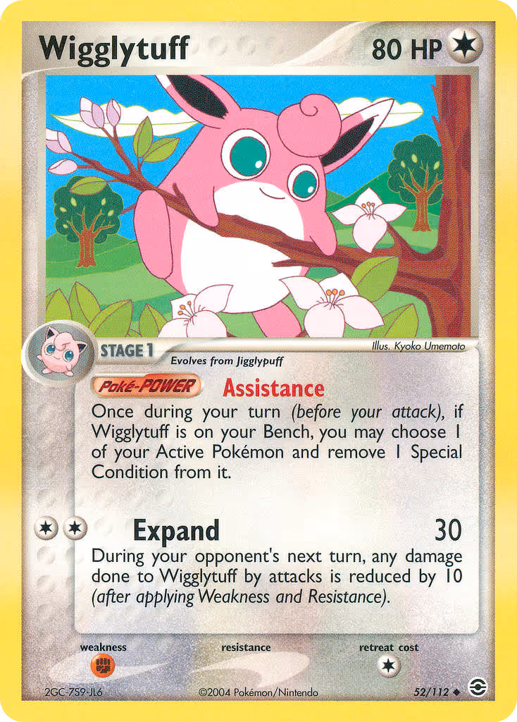 Wigglytuff 52/112 Pokemon card