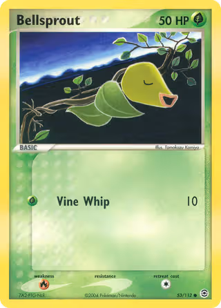 Bellsprout 53/112 Pokemon card