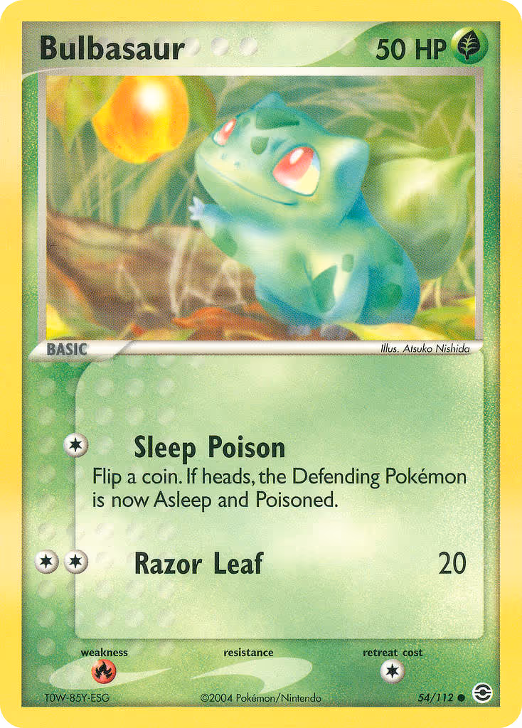 Bulbasaur 54/112 Pokemon card
