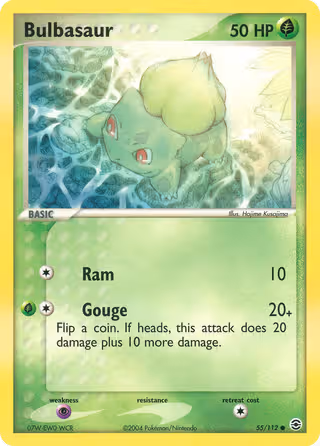Bulbasaur 55/112 Pokemon card