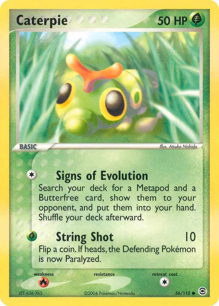 Caterpie 56/112 Pokemon card