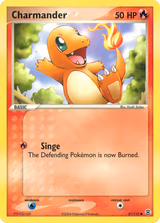 Charmander 57/112 Pokemon card