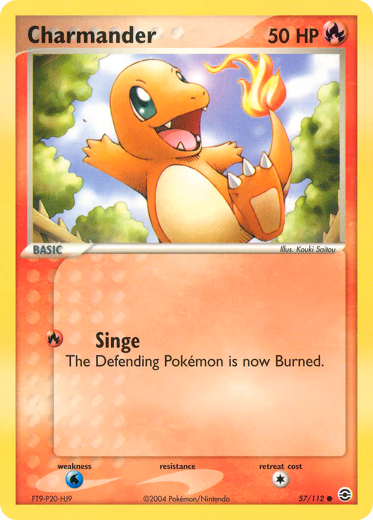 Charmander 57/112 Pokemon card
