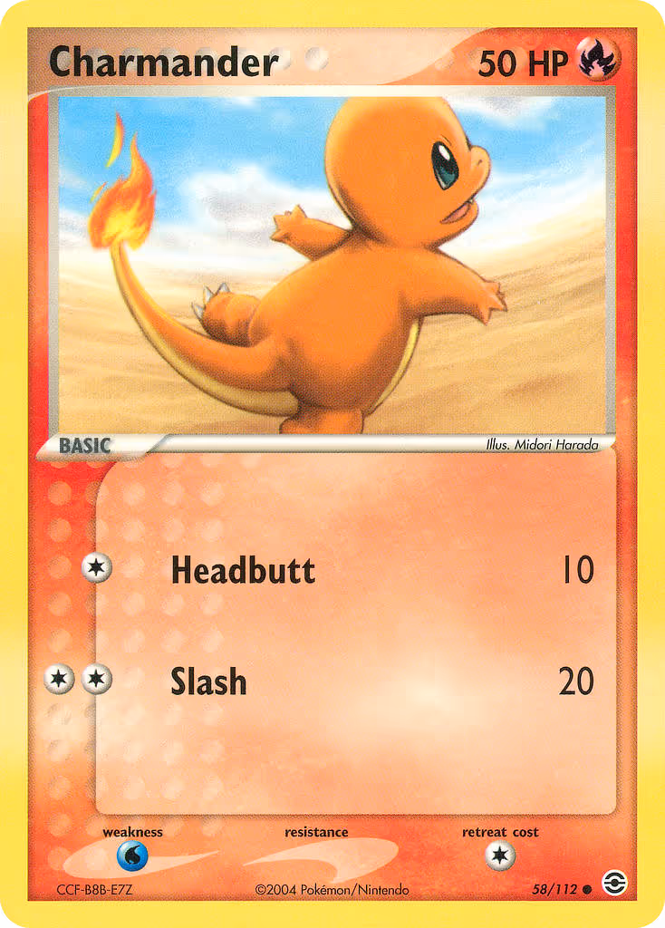 Charmander 58/112 Pokemon card