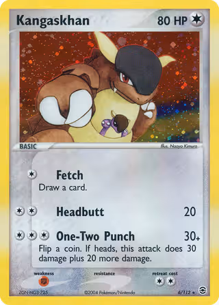 Kangaskhan 6/112 Pokemon card