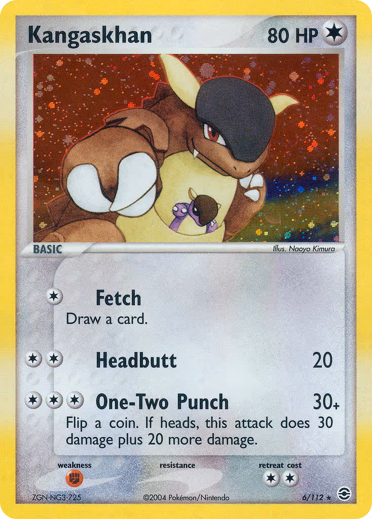 Kangaskhan 6/112 Pokemon card