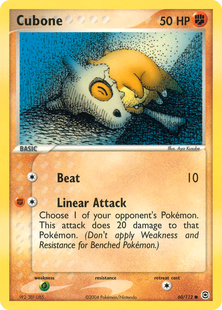 Cubone 60/112 Pokemon card