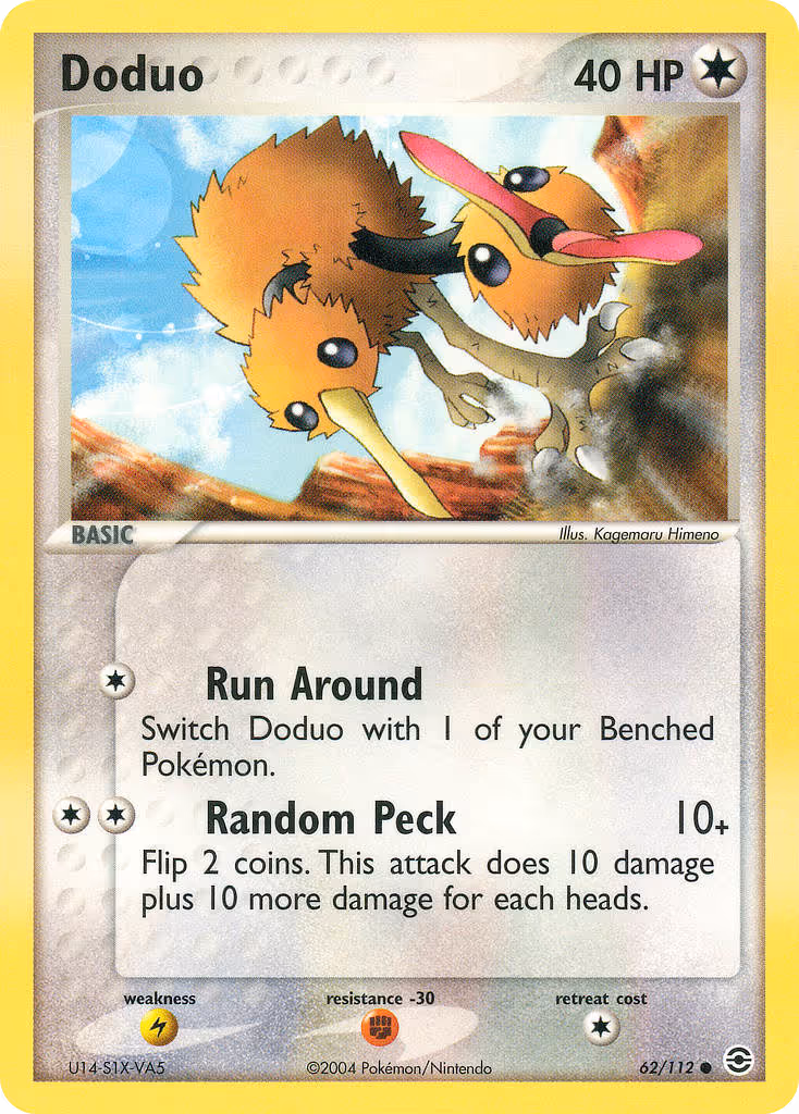 Doduo 62/112 Pokemon card