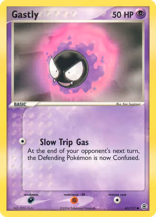 Gastly 63/112 Pokemon card