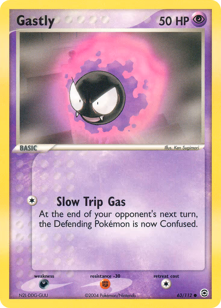 Gastly 63/112 Pokemon card