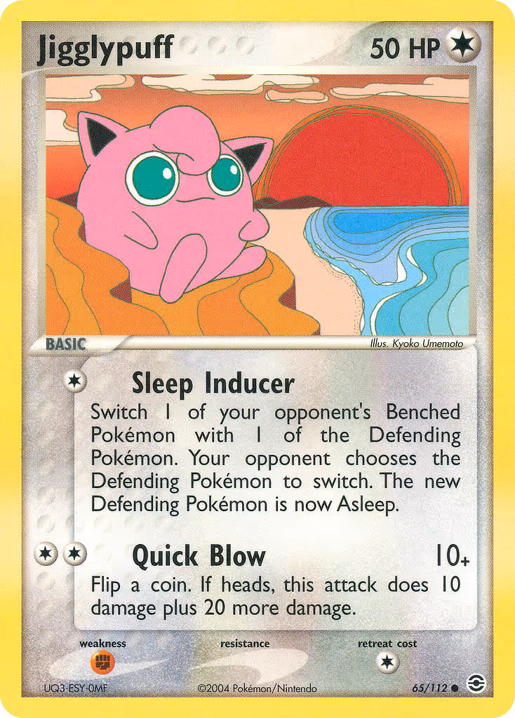 Jigglypuff 65/112 Pokemon card