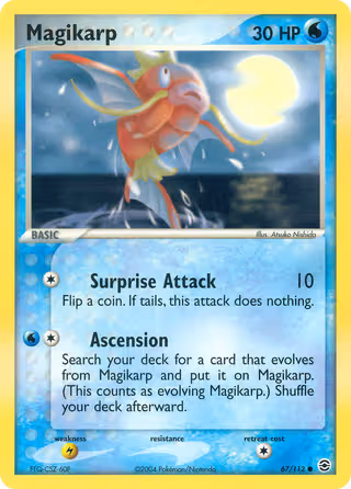 Magikarp 67/112 Pokemon card