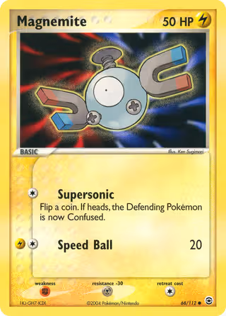 Magnemite 68/112 Pokemon card