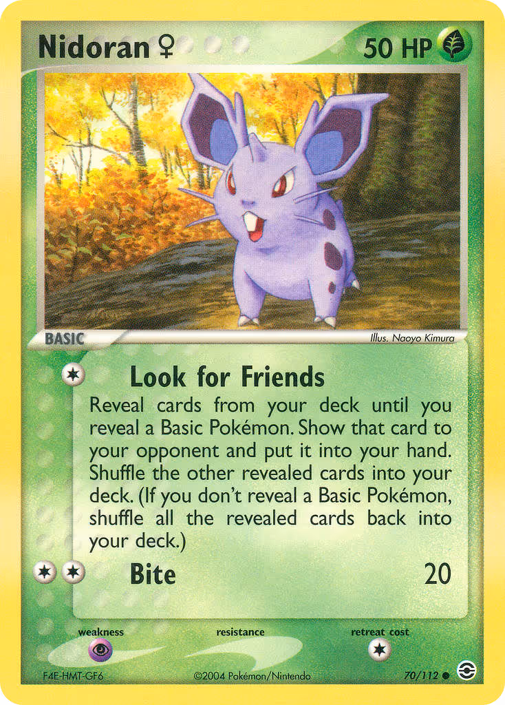 Nidoran♀ 70/112 Pokemon card