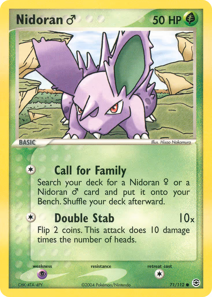 Nidoran♂ 71/112 Pokemon card