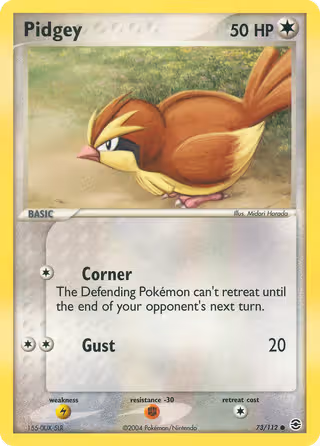 Pidgey 73/112 Pokemon card