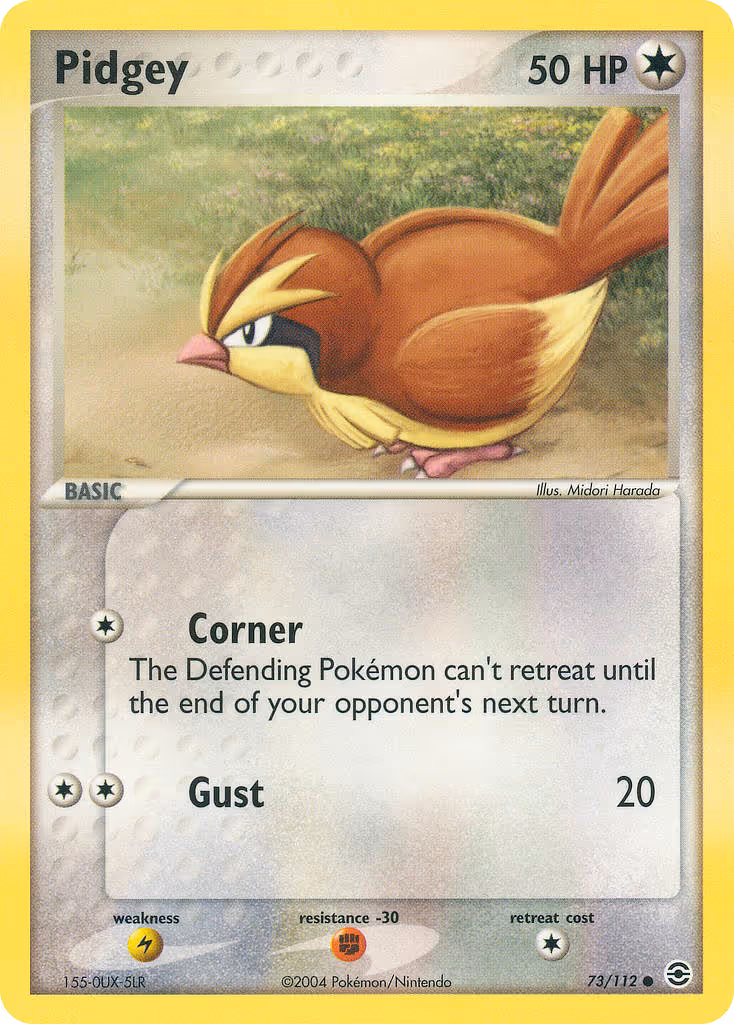 Pidgey 73/112 Pokemon card