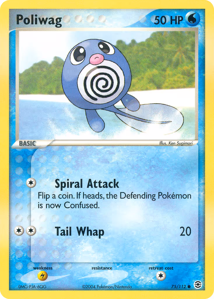 Poliwag 75/112 Pokemon card
