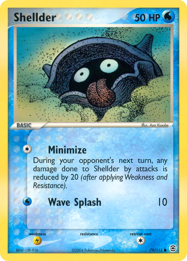Shellder 79/112 Pokemon card
