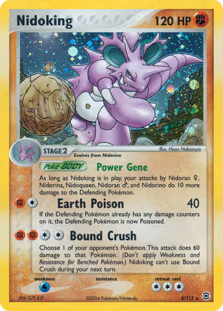 Nidoking 8/112 Pokemon card