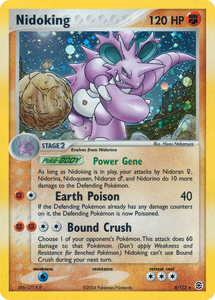 Nidoking 8/112 Pokemon card