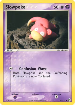 Slowpoke 80/112 Pokemon card