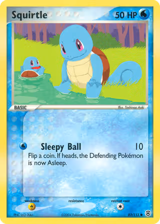 Squirtle 82/112 Pokemon card