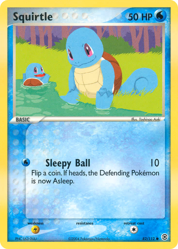 Squirtle 82/112 Pokemon card