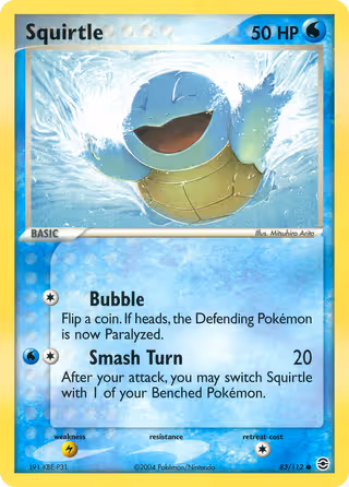 Squirtle 83/112 Pokemon card
