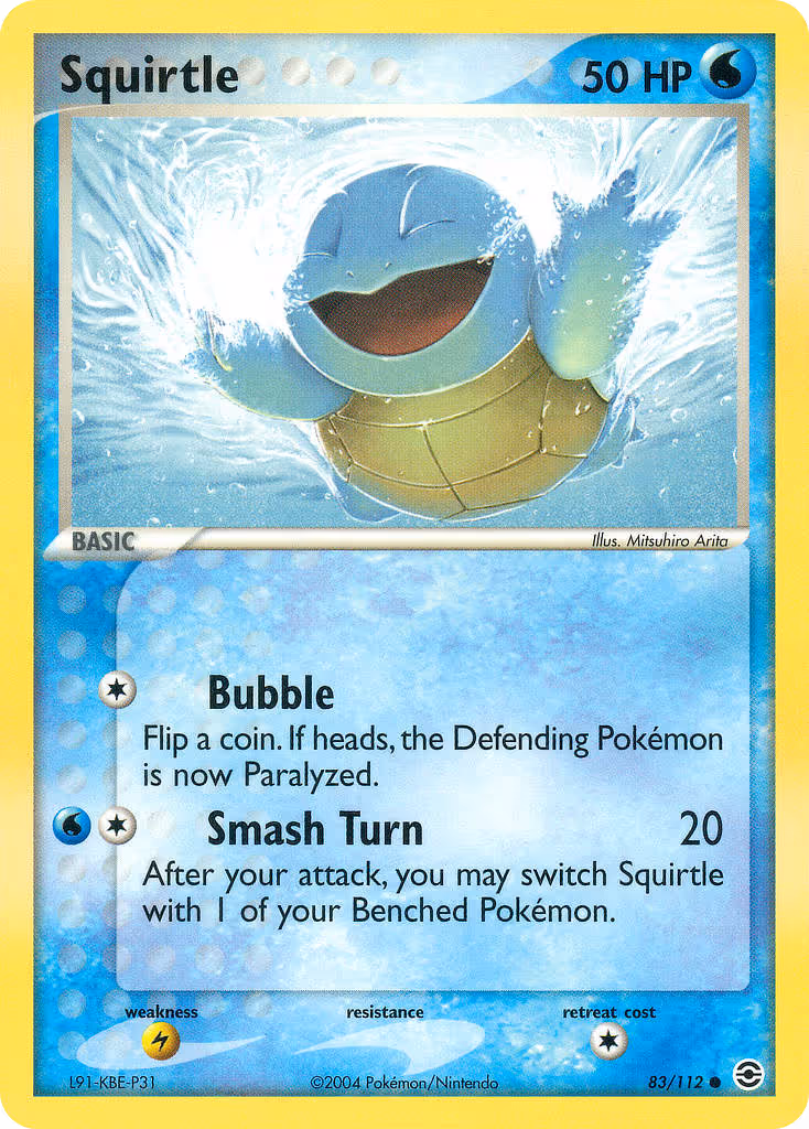Squirtle 83/112 Pokemon card