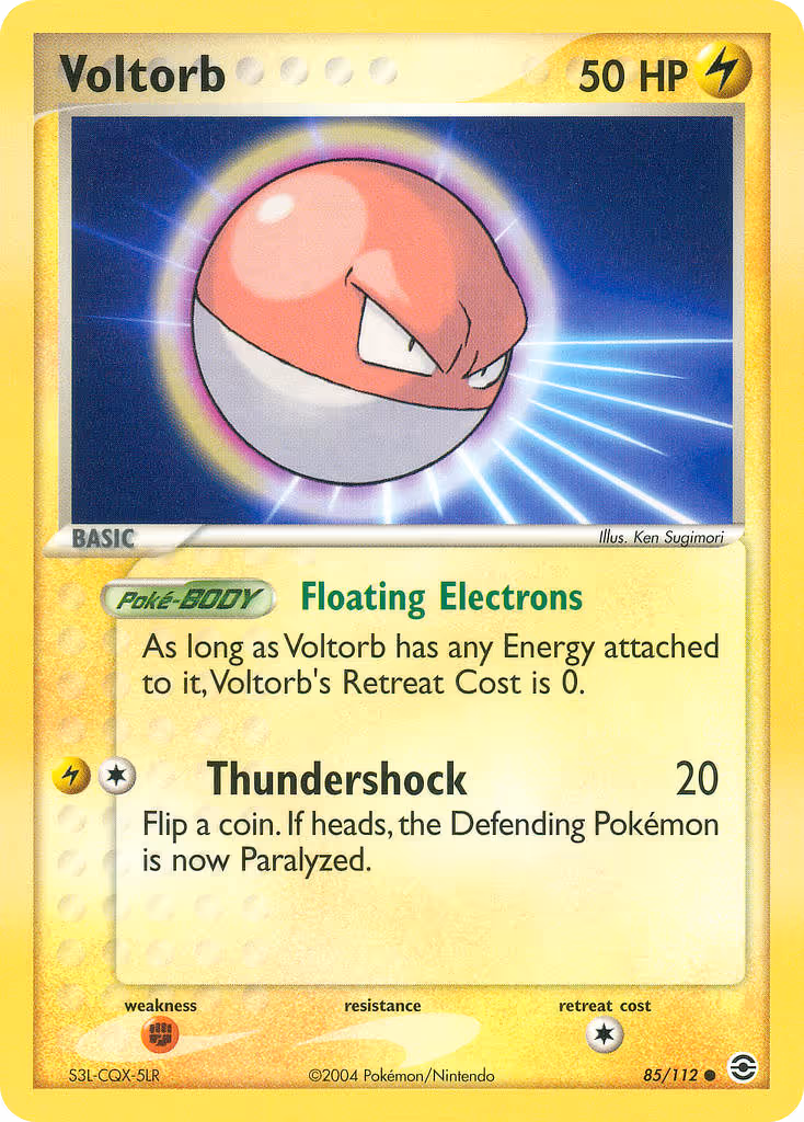 Voltorb 85/112 Pokemon card
