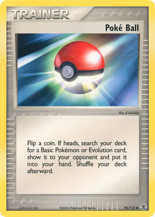 Poké Ball 95/112 Pokemon card