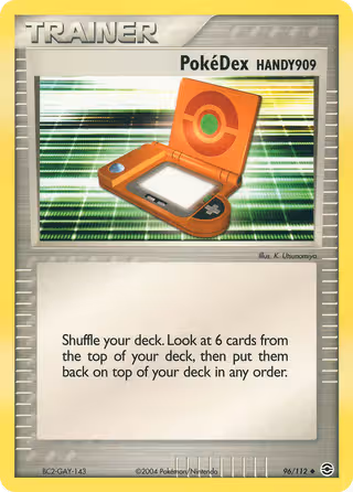 PokéDex (HANDY909) 96/112 Pokemon card