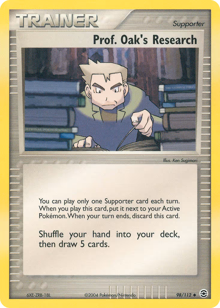 Prof. Oak's Research 98/112 Pokemon card