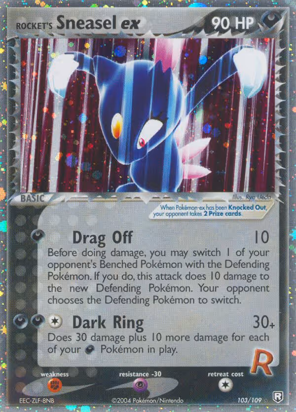 Rocket's Sneasel ex 103/109 Pokemon card