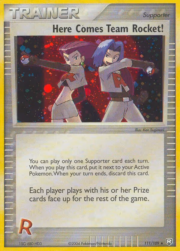 Here Comes Team Rocket! 111/109 Pokemon card
