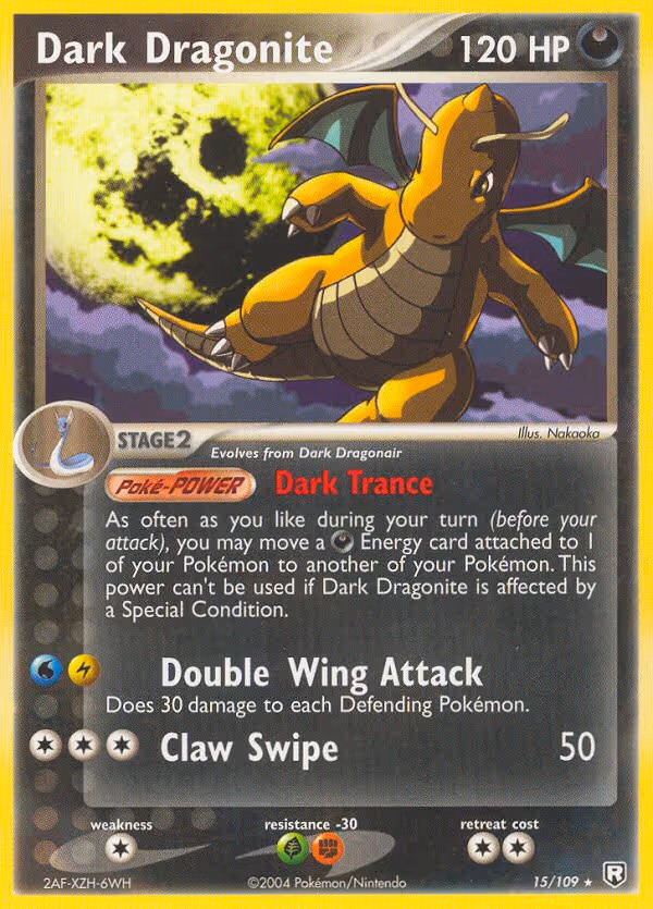 Dark Dragonite 15/109 Pokemon card