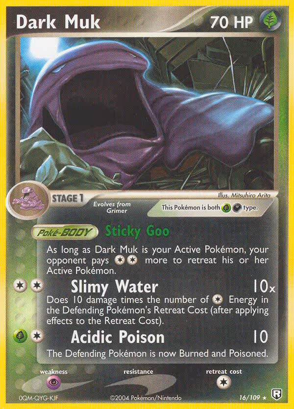 Dark Muk 16/109 Pokemon card