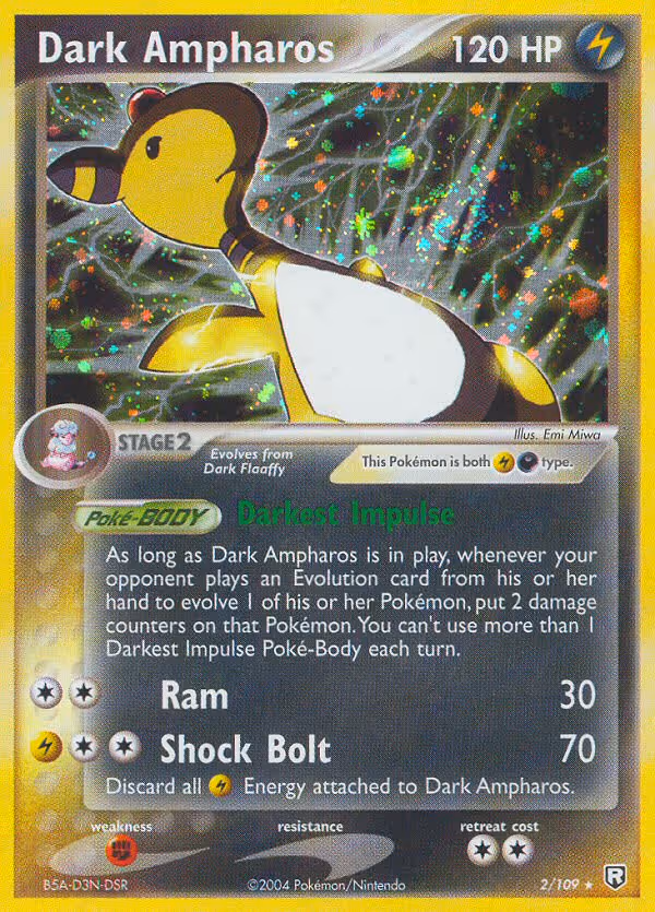 Dark Ampharos 2/109 Pokemon card