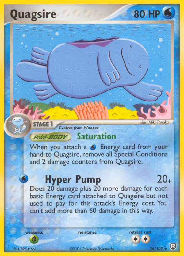 Quagsire 26/109 Pokemon card