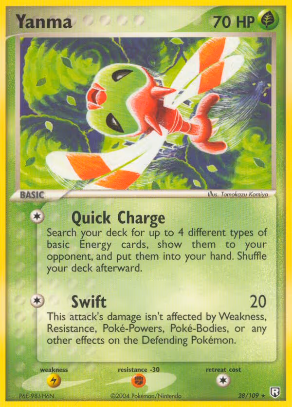 Yanma 28/109 Pokemon card