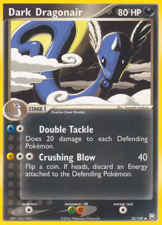 Dark Dragonair 32/109 Pokemon card