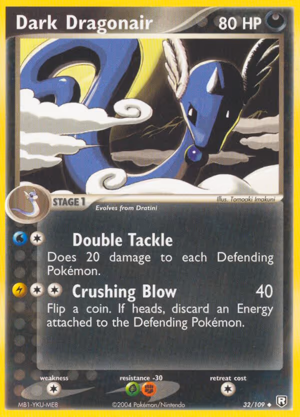 Dark Dragonair 32/109 Pokemon card