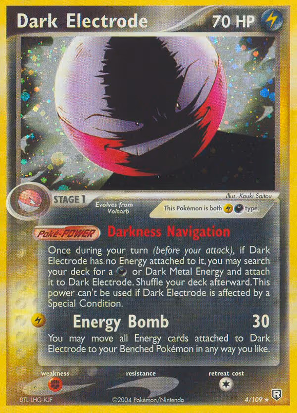 Dark Electrode 4/109 Pokemon card