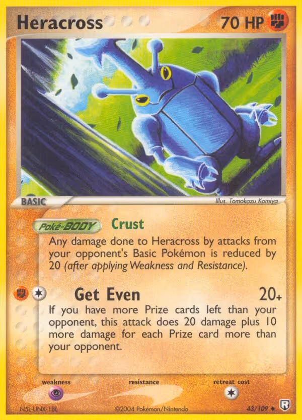 Heracross 43/109 Pokemon card