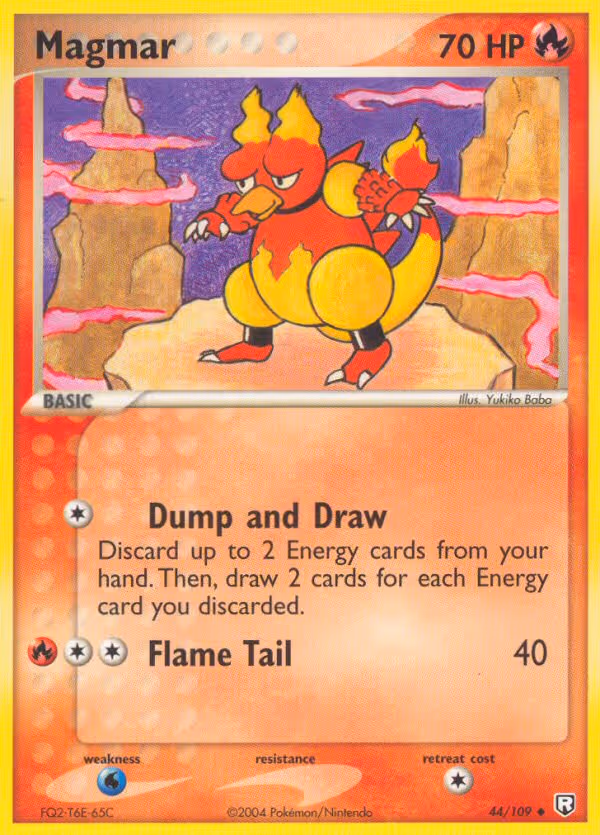 Magmar 44/109 Pokemon card