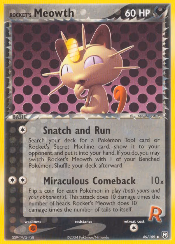 Meowth Pokemon card