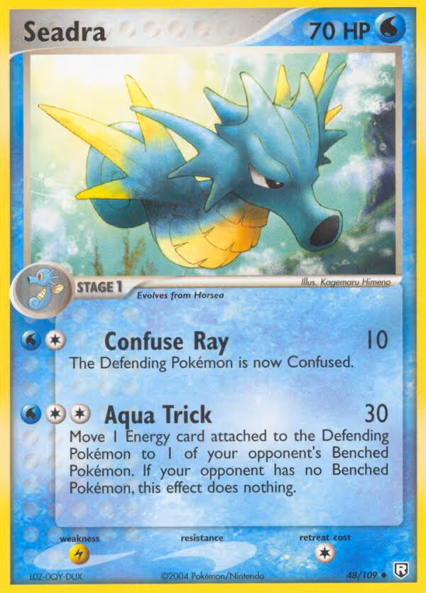 Seadra 48/109 Pokemon card