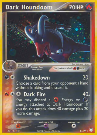 Dark Houndoom 5/109 Pokemon card