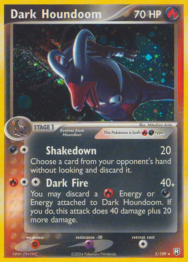 Dark Houndoom 5/109 Pokemon card